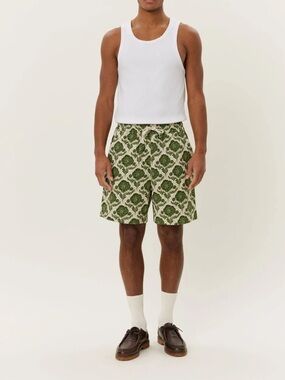 Les Deux 7” Lesley Flower Tile AOP Shorts Men’s Size XL New